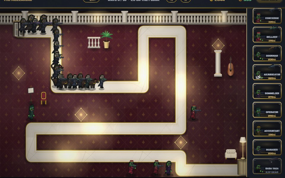 CONTINENTAL SIEGE — hold every floor of the hotel